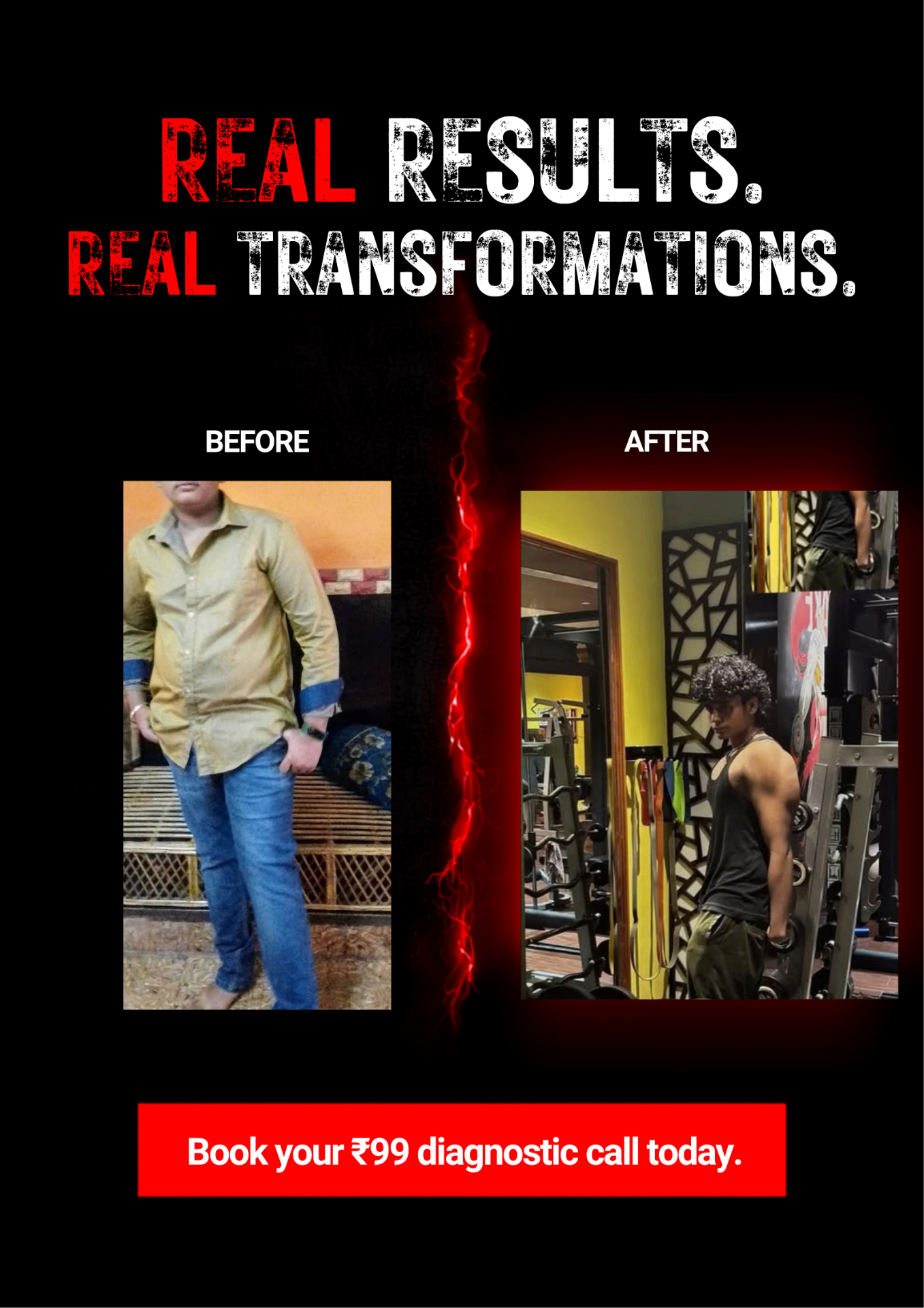 Divith Kumar — before and after transformation